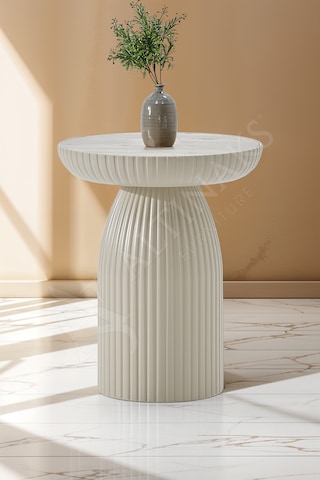 Bohem Sehpa,tekli Sehpa,yan Sehpa,zigon Sehpa - Bej & Soho Bej Renk Gövde & Soho Renk Tabla