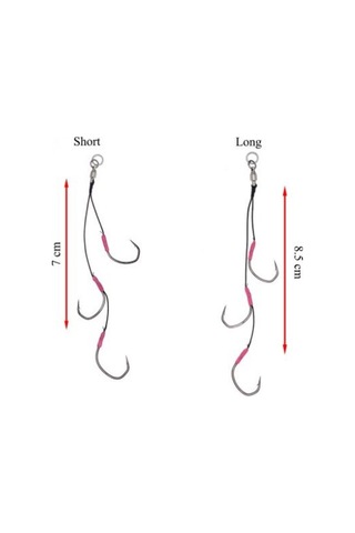 Xesta Triple Claw Deep Tune Long Rigs -1/0-2/0