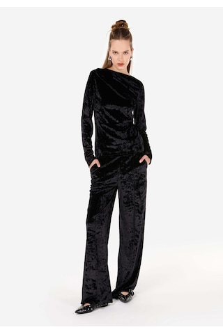 Colins Slim Fit Kayık Yaka Kadın Siyah Uzun Kol Tişört Cl1071099 Q1.v1 Blk SIYAH
