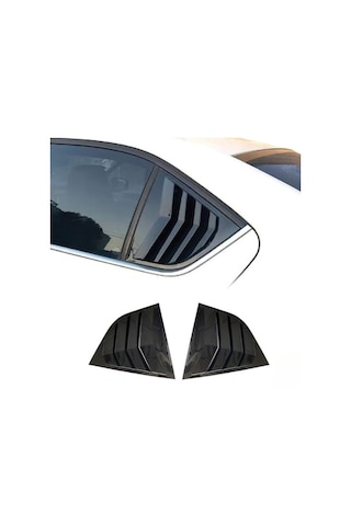 Skoda Octavia Kelebek Cam Kaplama Vizörü Parlak Siyah