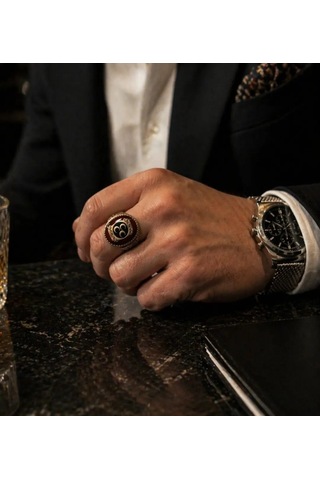 Nur Silver Hilal İmzalı Gümüş Yüzük - Nur-yz83513