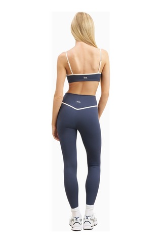 Because Of Alice Base Contrast Trim Leggings Yüksek Bel Şekillendirici Kadın Tayt Mavi