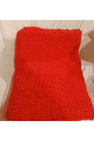 El Örmesi Puffy Tv Battaniye Kırmızı