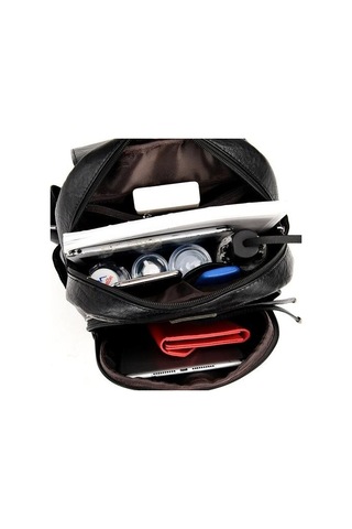 Kadınlar Yumuşak Deri Sırt Çantaları Vintage Kadın Omuz Çantaları Rahat Seyahat Bayanlar Sırt Çantası Okul Çantaları Y2ajnb Siyah