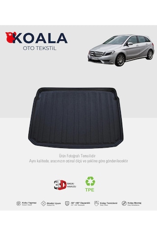 Mercedes B Serisi W246 2012 Ve Sonrası 3d Bagaj Havuzu