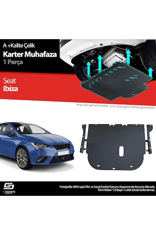 S-dizayn Seat Ibiza Çelik Karter Muhafaza Koruma 2017 Üzeri A+ Kalite