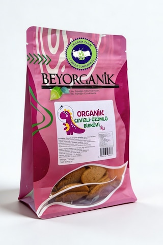 Organik Cevizli Üzümlü Bisküvi Miks 100gr