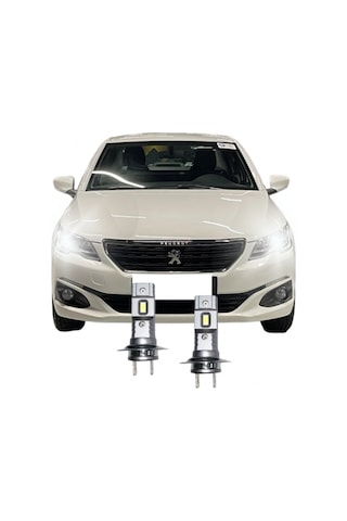 Peugeot 301 Led Xenon Kısa Far Ampulü Mini Led 2'li Set H7