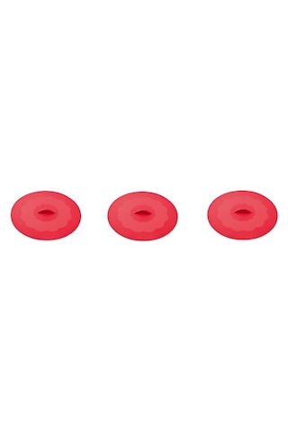 Silicolife Çok Amaçlı Vantuz Kapak 20 CM 3'Lü Kırmızı