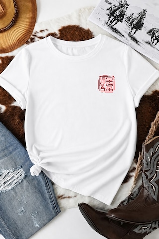 Spoyi Moscow Heritage Tasarımlı %100 Pamuk Yarım Oversize Beyaz T-lhirt