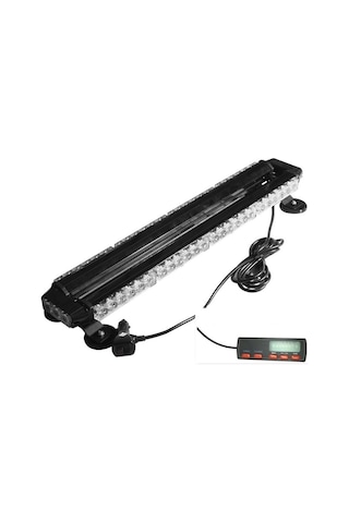 Çakar lamba çift taraflı 54 led kırmızı-beyaz / LAPA526-1