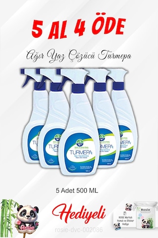 5 Al 4 Öde Ağır Yağ Sökücü Turmepa 500 Ml Ve Rosie Pamuk Tekli
