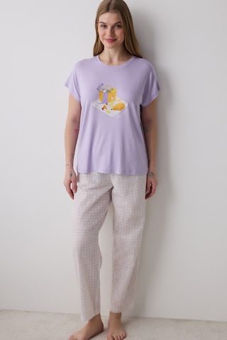 Penti Bon Vivant Lila Tişört Pijama Üstü