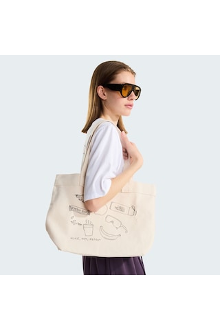 Standart The North Face Cotton Tote Unisex Çanta Nf0a3vwq12n1 Çok Renkli