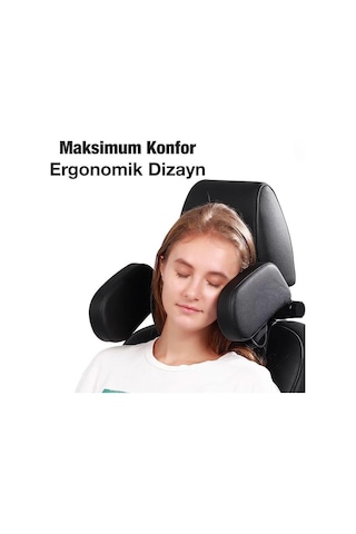 Coofbe Ergonomik Katlanabilir Araç Boyunluk Araç Yastığı Araç Kafalık Araç Uyku Yastığı Araba Seyahat Yastığı