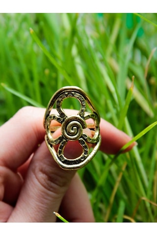 Trend Papatya Model Antik Eskitme Ayarlanabilir Kadın Yüzük Euy1211