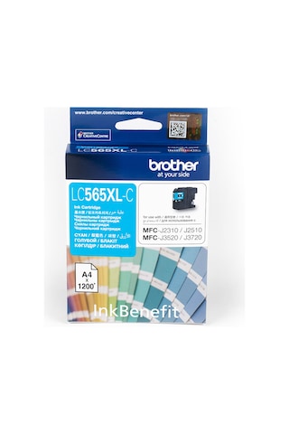 Brother Lc565Xlc Mavi Mürekkep Kartuş 1200 Sayfa