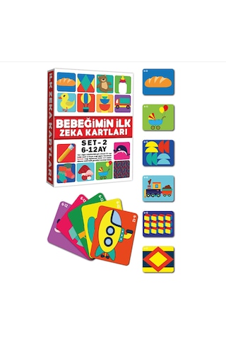 Dıytoy Eğitici Kartlar 6-12 Ay Erken Eğitim Zeka Kartı