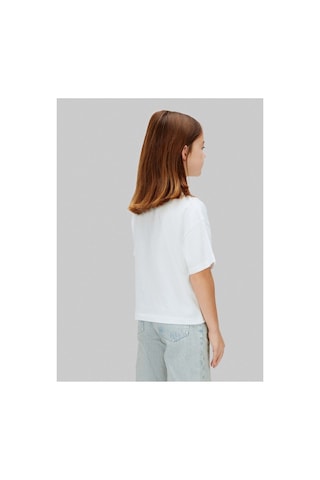 Calvin Klein Beyaz Kız Çocuk Baskılı T-shirt Lvcksja20gyaf-16307