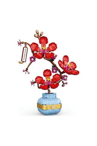 Toys E Toys Plant Bonsai Collection Şeftali Çiçeği Yapı Blok Seti 337 Parça 33038