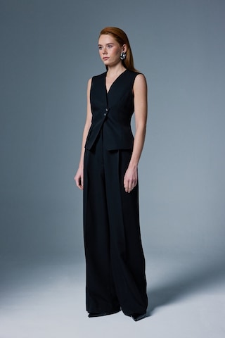 Sateen Sofia Yelek - Siyah-137056 Siyah