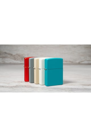 Zippo 49454 Regular Flat Turquoise Çakmak