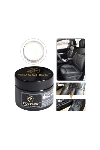 Yaozixa Deri Yenileme Kremi - Araç Koltukları, Mobilya Ve Cüzdanlar İçin 1.7 Oz Onarım Ve Koruma Siyah