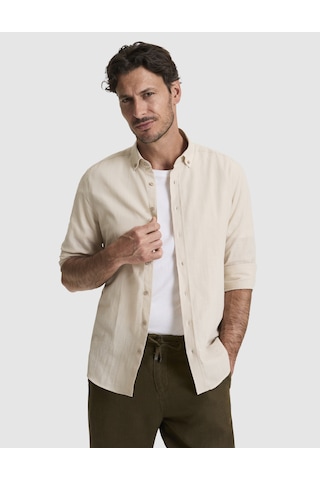 Pierre Cardin Erkek Koyu Bej Gömlek Desenli 50325355-vr088