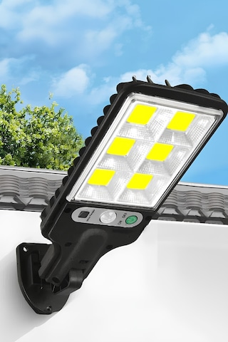 Mobee Solar Güneş Enerjili Led Bahçe Aydınlatması 120 Ledli 3 Modlu Hareket Sensörlü Su Geçirmez Lambası