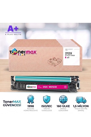 Hp 212x W2123x Kırmızı Uyumlu Toner A Plus / Color Laserjet Enterprise M554 / M555 / Mfp M578