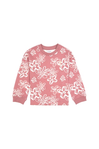 U.S. Polo Assn. Kız Çocuk Orkide Çiçek Desenli Bisiklet Yaka Sweatshirt 50317957-VR221