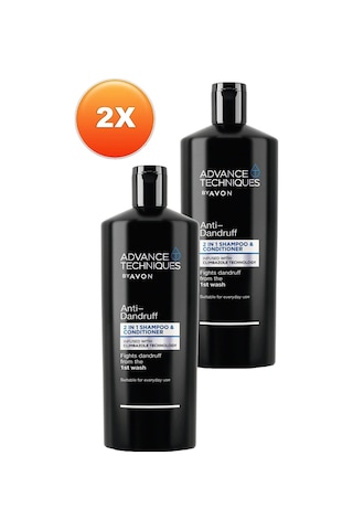 Avon Advance Techniques Kepek Önleyici 2'si 1 Arada Şampuan Ve Saç Kremi 2 x 700 ML