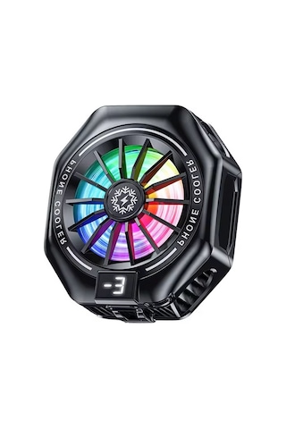 Bl-01 Manyetik Cep Telefon Soğutma Fanı Radyatör Soğutucu Kablolu Işıklı Dereceli