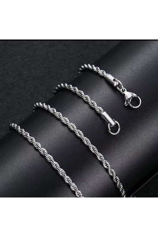 Hg.Aksesuar Erkek 2 Mm Çelik Halat Zincir 9056