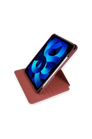 Apple Uyumlu iPad Pro 4. Nesil M2 Çip 2022 11 Inç Tablet 360 Dönebilen Kalem Bölmeli Standlı Kılıf Kılıf