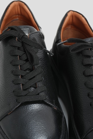 Lufian Tommy Erkek Deri Sneaker Ayakkabı 111230177100100 Siyah