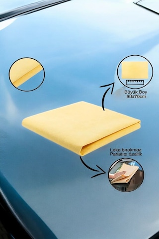 Mikrofiber Güderi Profesyonel Oto Kurulama Bezi Ve Cam Bezi 50x70