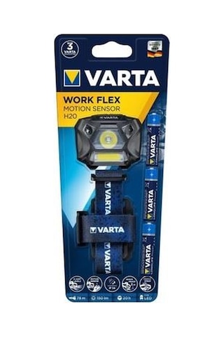 Varta Work Flex Led Sensörlü Kafa Feneri 3w Siyah Varta Work Flex Led Sensörlü Kafa Feneri 3w Siyah