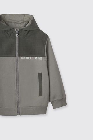 Panço Erkek Çocuk Fermuarlı Sweatshirt Antrasit