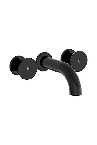 VitrA Liquid A4269039 Ankastre Kısalavabo Bataryası Parlak Siyah