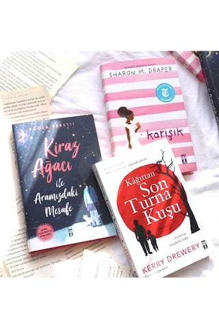 Ödüllü Kitaplar Seti 3 Kitap - Karışık - Kiraz Ağacı - Kağıttan Son Turna Kuşu Karton Kapak