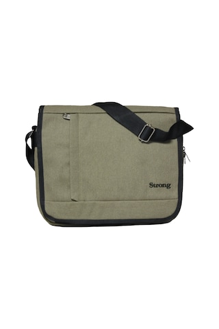 Unısex Kanvas Postacı Çantası Askılı Omuz Çantası Okul Çantası Körüklü Çapraz Çanta Pst01 Haki Yeşil Haki Yeşil