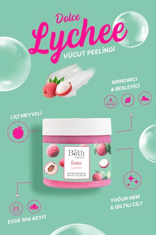 Nemlendirici Ve Arındırıcı Vücut Peelingi - Liçi Aromalı 300gr