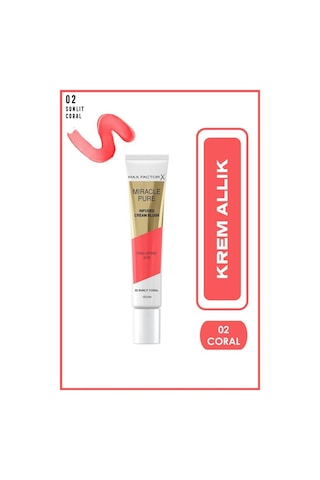 Max Factor Miracle Pure Krem Allık 02 Coral