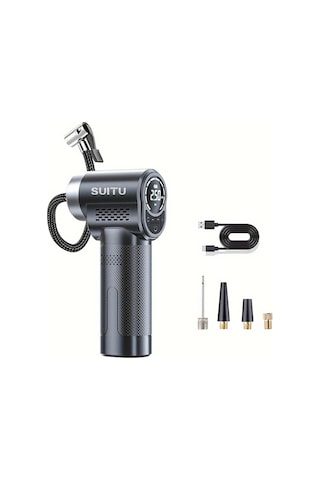 Xuweiwei 1pc Kablosuz Kablosuz El Kompresörü 150psı Elektrikli Lastik Şişirme Usb Pil Çift Güç 18650 Araba Motosiklet Bisiklet