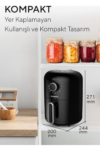 Kumtel Fastfryer HAF-05 2 L Yağsız Fritöz Airfryer