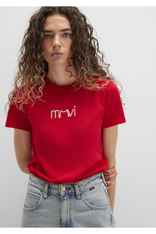 Mavi - Mavi Baskılı Kırmızı Tişört 1613387-82054 Kirmizi