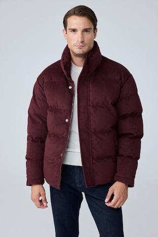Danger Erkek Su Geçirmez Kadife Puffer Şişme Mont Bordo 4346dngr
