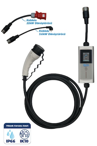 Himshims HCTK-22-G Elektrikli Araç Şarj Cihazı Gümüş