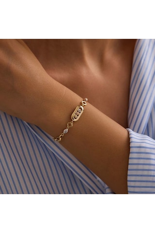 Sembolgold 14 Ayar Dorika Bileklik İtaly 18+3 Cm T14352 Renkli